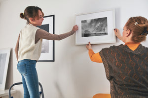 Antarctic iceberg with visible sediment layers in ice