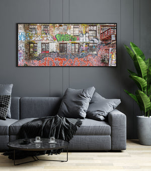 Artistic expression on industrial building in Norway