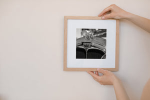 Chrome detail of classic Auburn automobile