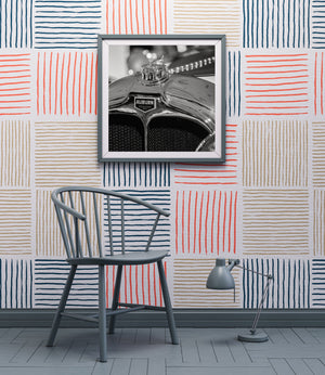 Fine art print of vintage Auburn car in monochrome