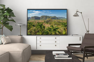 Viñales Cuba Green Limestone Hills and Fields Landscape Print
