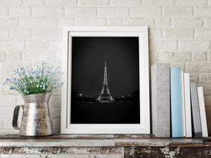 Eiffel Tower Black and White Art