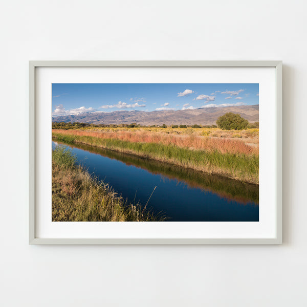 Blue river under clear sky