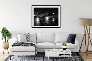 Boston Wharf Co znak w nocy | Sztuka ścienna