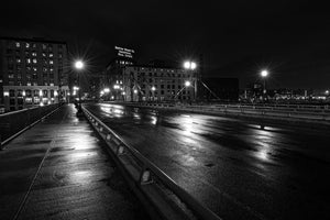 Boston Wharf Co znak w nocy | Sztuka ścienna