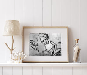 Boy Wall Art and Graffiti Textured Wall Havana fine art photographic print