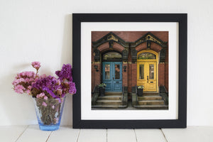 Architectural detail of Victorian era homes in Canada
