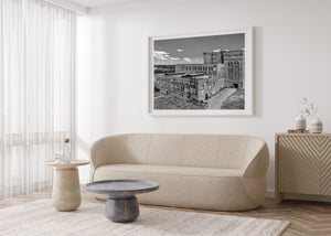 historic industrial architecture in northern ontario black and white