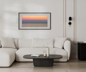 Serene winter seascape with smooth tones
