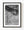 Black and white photograph of rock art and a wooden fence at Canyon de Chelly in Arizona.