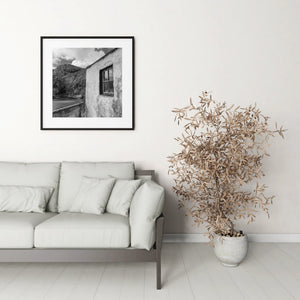 Weathered hut on Northern Ireland shoreline