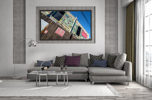 Cartoon mural on building Dallas Texas | Photo Art Print fine art photographic print