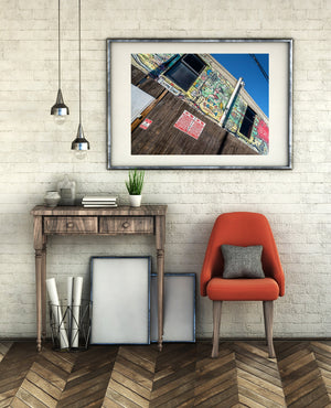 Cartoon mural on building Dallas Texas | Photo Art Print fine art photographic print