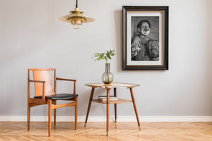 Weathered statue with beer stein