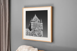 Torre in bianco e nero del castello Frontenac