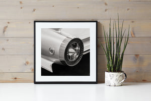 Fine art black and white Cadillac tailfin photograph
