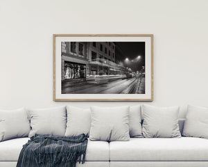 Oslo public transit in long exposure