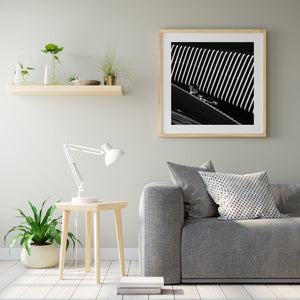 Monochrome abstract of vintage vehicle surface