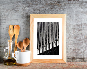 Illuminated windows of Chicago office building