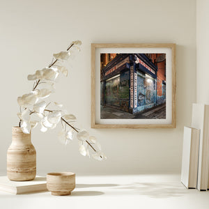 Graffiti-covered shop in Dublin wall art