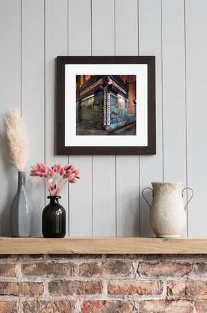 Quiet night streets of Dublin wall print