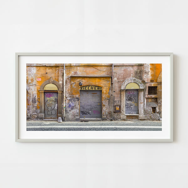 Closed up shops in Rome Italy | Photo Art Print fine art photographic print