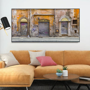 Closed up shops in Rome Italy | Photo Art Print fine art photographic print