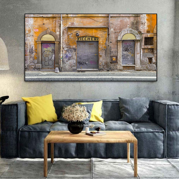 Closed up shops in Rome Italy | Photo Art Print fine art photographic print