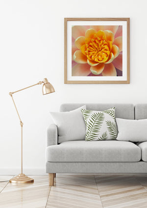 Peaceful flower wall art