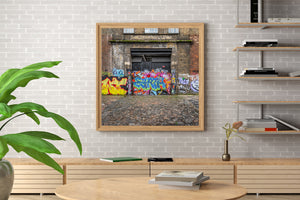 vibrant urban expression on old brewery wall