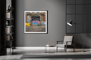 historic Truman Brewery Cooperage with graffiti