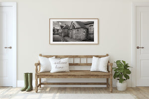 Golden hour English village art