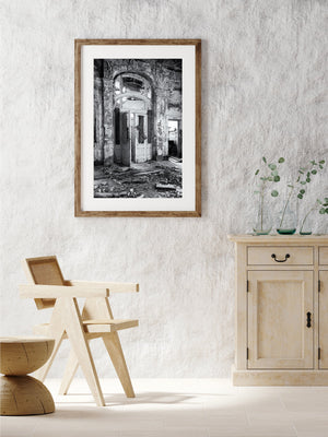 Croatia Hotel's Abandoned Front Entrance | Photo Art Print fine art photographic print