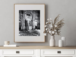 Croatia Hotel's Abandoned Front Entrance | Photo Art Print fine art photographic print