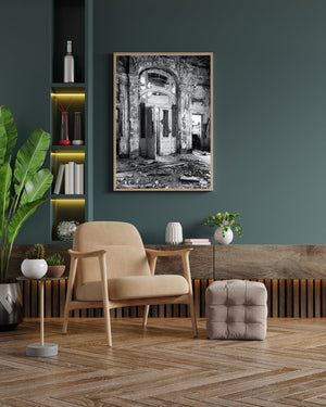 Croatia Hotel's Abandoned Front Entrance | Photo Art Print fine art photographic print