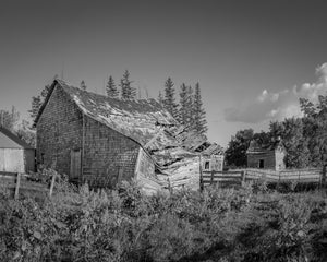 weathered barn fine art wall print