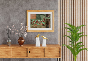 Cuba graffiti on an old house wall | Photo Art Print fine art photographic print