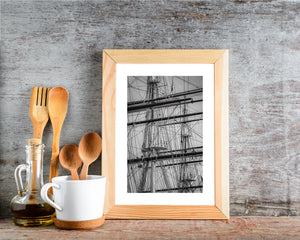 Les mâts et cordages de Cutty Sark