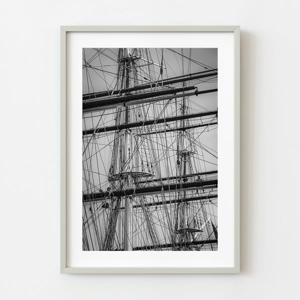 Cutty Sark standing rigging detail