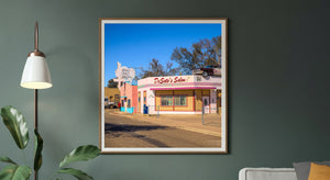 Vintage car storefront image