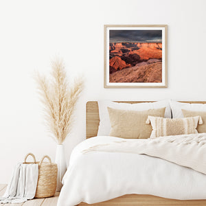 Layered cliffs and winding ravines reveal the depth of Utah’s Dead Horse Point canyon.