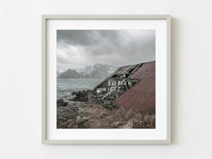 Decaying old boat house Lofoten Norway | Photo Art Print fine art photographic print