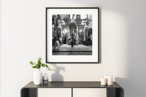 Decorated Dublin patio bar | Photo Art Print fine art photographic print