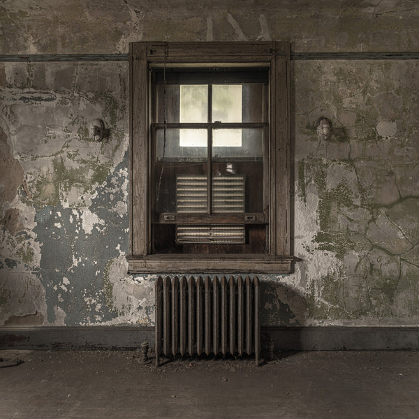 Vintage decay in hospital interior