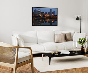 Urban reflection scene in Chengdu China