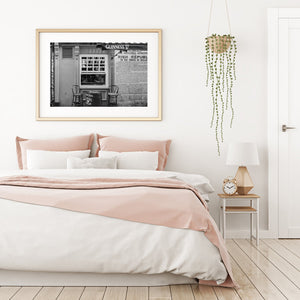 Charming street view of a Dublin pub's welcoming window