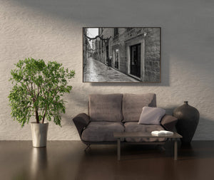 Dubrovnik street with an elderly woman walking | Photo Art Print fine art photographic print