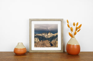 Fine art mountain landscape showing Sierra Nevada texture