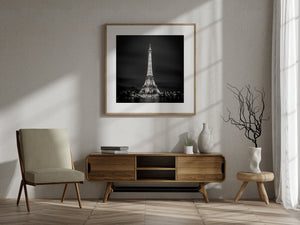 Fine art night photo of Eiffel Tower