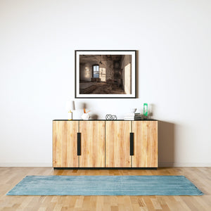 Ellis Island abandoned hospital interior with a view to the Statue of Liberty | Photo Art Print fine art photographic print